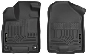 Honda Pilot Floor Liners - Front - Husky Liners - WeatherBeater - Black - 2016